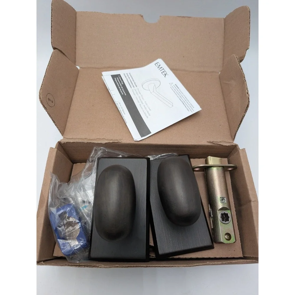 Emtek Egg Knob Privacy Rosette Bronze MB 7204BZEGMB Door Handle